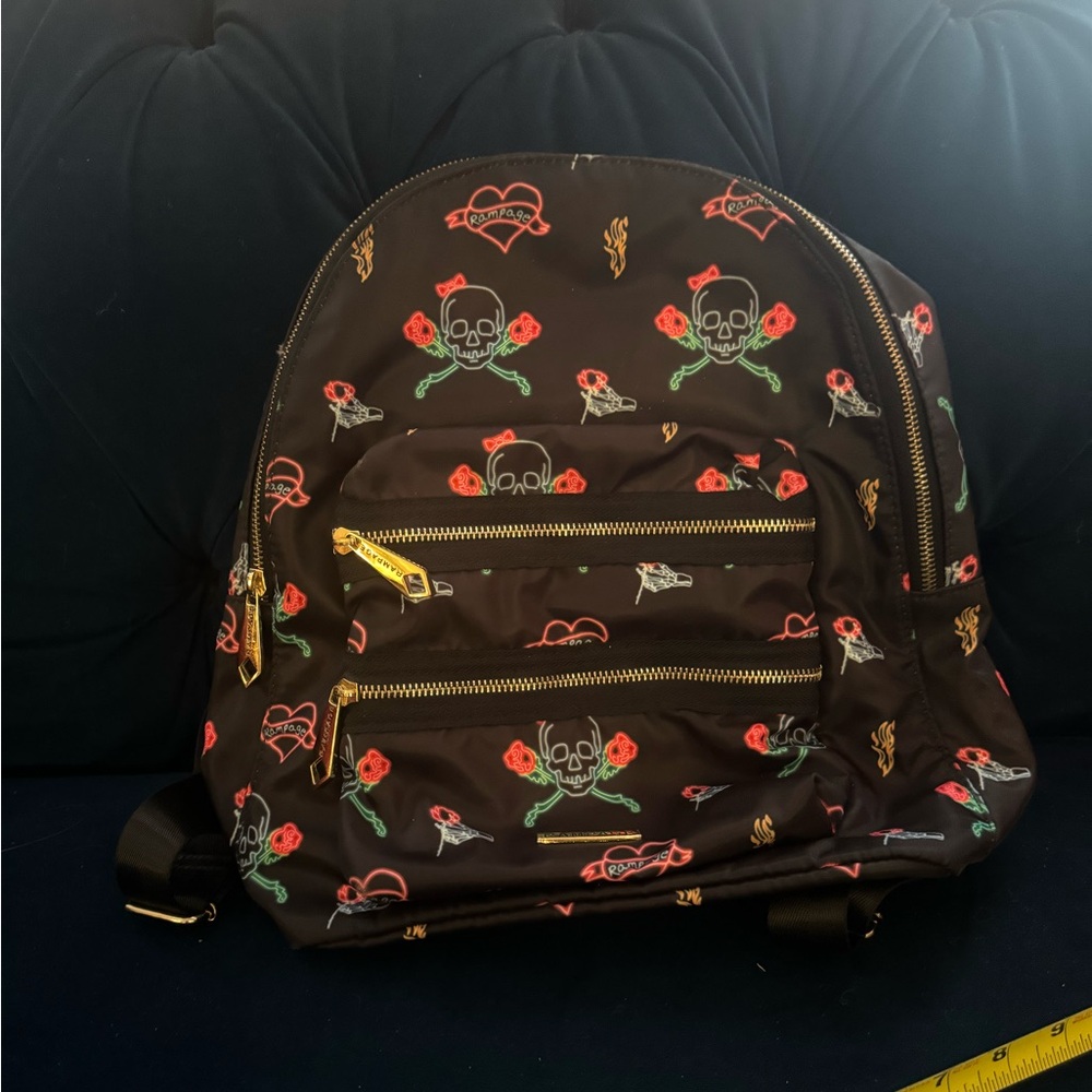 Rampage backpack. Skull design. Super roomy backpack. Lightly used.